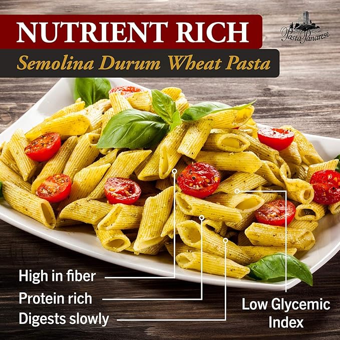 Pasta Panarese Pici Pasta - Wheat Pasta Made in Italy 500g / 17.63oz (3 pack)