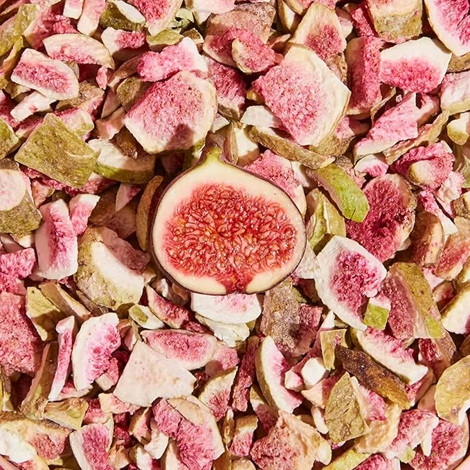 Drink Botanicals | Freeze Dried Figs Fig Slices Chips | 100% Natural | 200+ Slices | Edible | 120 Grams 4.23 oz | For Baking Cereal Topper Yogurt Cake Cocktail Decorations | PET Jar GMO-Free