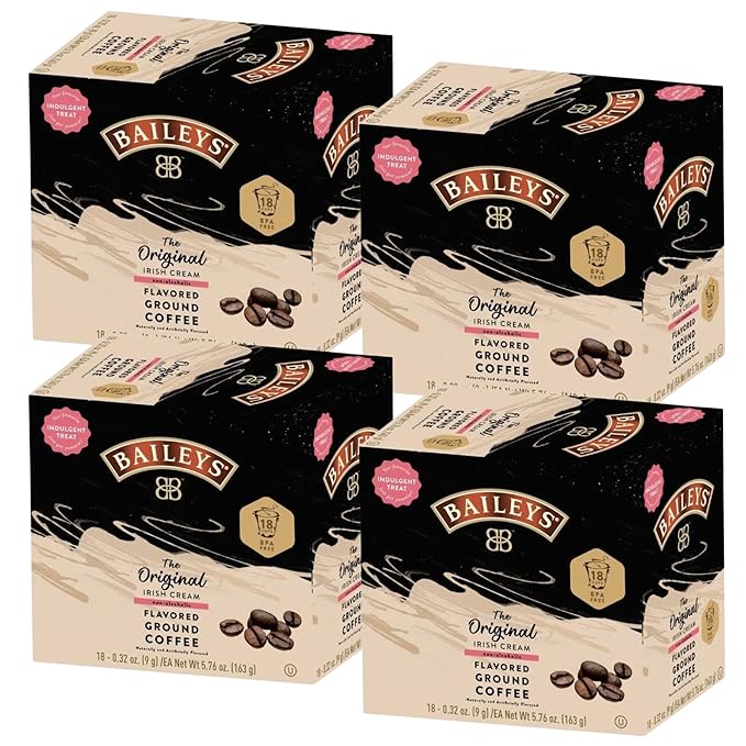 Bailey's Coffee Original Irish Cream Flavored Single Serve Coffee Cups (for Keurig K-Cup Brewers) - 72 Count