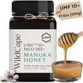 WildCape Manuka Honey Certified UMF 10+/MGO 263+ - 100% Pure Raw Unpasteurized Non-GMO Made in New Zealand - 17.6 oz (Pack of 1)
