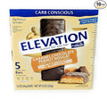 Millville Elevation Protein Bars Snack Endulgent Treat 1.4oz Bars 5g Protein (Caramel Chocolate Peanut Nougat 2 Pack (10 Bars))