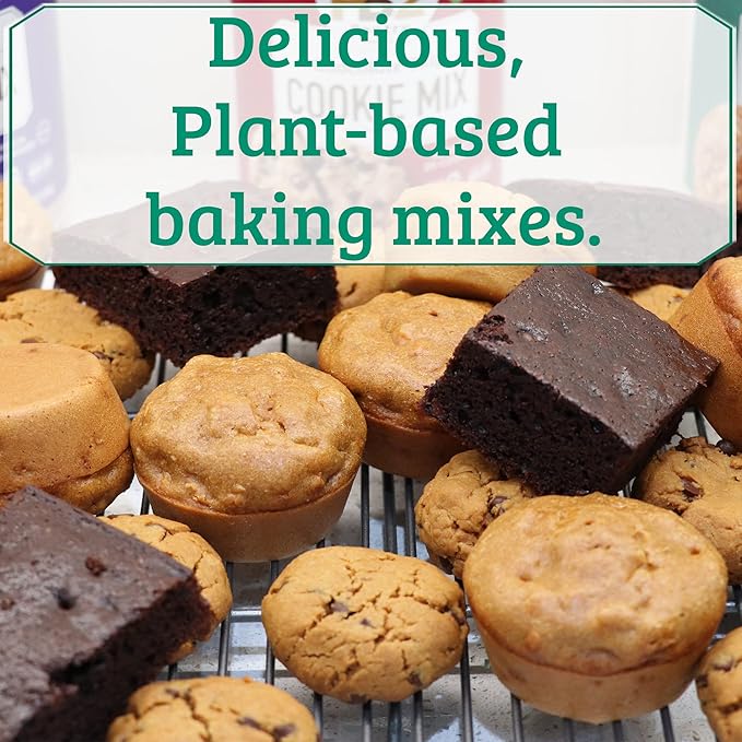 PB2 Pantry Chocolate Chip Cookie and Brownie Mix Gluten Free Non-GMO 4g Protein Per Cookie Vegan (2 Jars - 16 Oz Each)