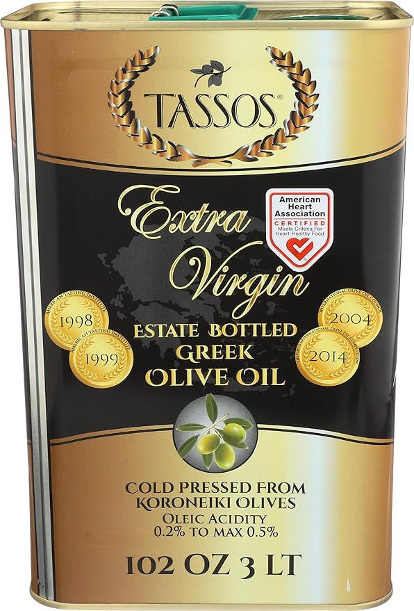 Tassos Extra Virgin Olive Oil In Tin 101-ounces