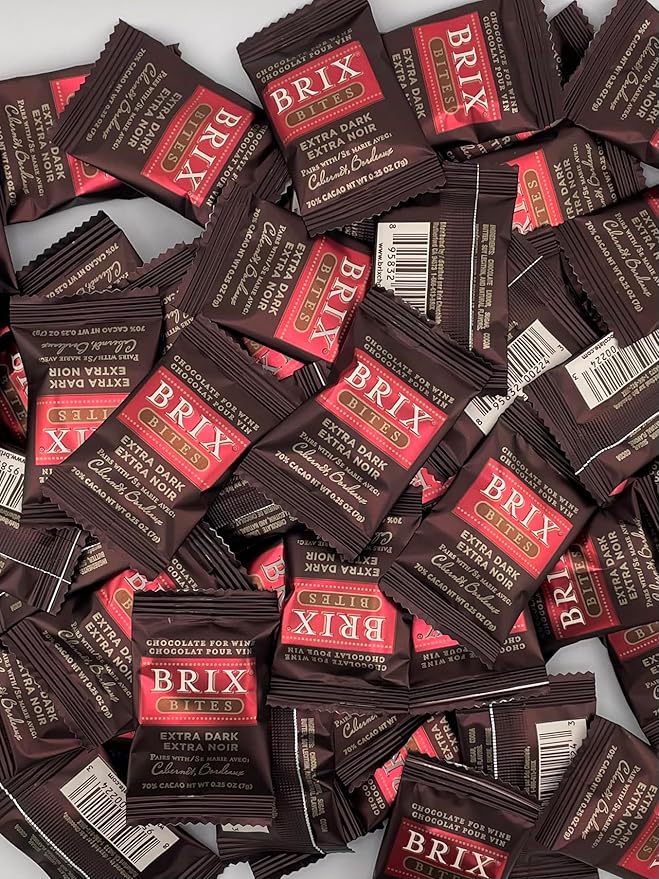 Brix Chocolate For Wine Brix Bites Assorted Bites Premium Wine Pairing Collection 3 Pack 24 Pieces