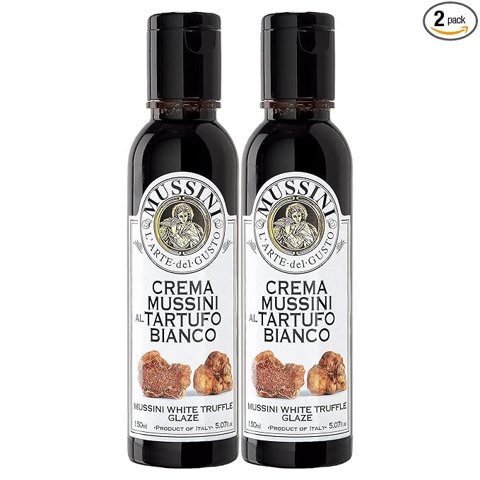 Mussini Crema Tartufo Balsamic Glaze with Truffle 5.07-Ounce Bottles (Pack of 2)