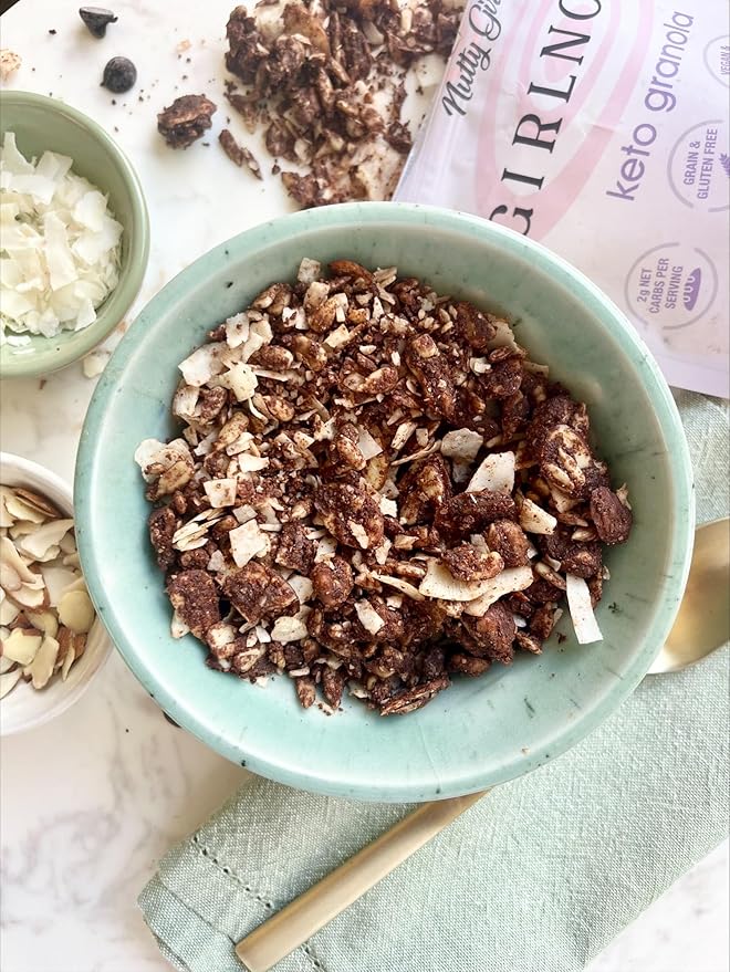 Low Sugar Low Carb Granola Cereal | Coco Loves Choco-Lot | 6 Pack | Nutty Girl Keto Girlnola®