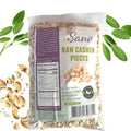 SANO Raw Cashew Pieces 2lbs (32oz) Organic Cashews Nuts Fresh Unsalted cashew in Resealable Pack No Salt Cashews Nuts Natural Raw Cashew Unsalted for Snacking &amp Cooking &amp Vegan Recipes