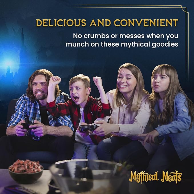 Mythical Meats Humanoid Exotic Game &amp Beef Sticks - Individually Wrapped Beef Jerky Sticks - Keto Friendly High Protein Meat Snack for Adults and Kids - Variety Pack of 10 Meat Sticks