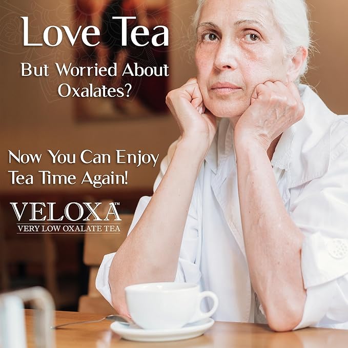 Veloxa™ Very Low Oxalate Tea (90 Pyramid Tea Bags (3 Cartons) Luscious Lemon Low Oxalate Rooibos)