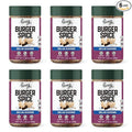 Pereg Burger Spice (5.30 Oz x 6 Pack) - Hamburger Seasoning with Black Pepper White Pepper Onion Garlic &amp Mustard - Meat BBQ Seasoning for Beef Chicken Brisket Ribs Burgers Potatoes - Non