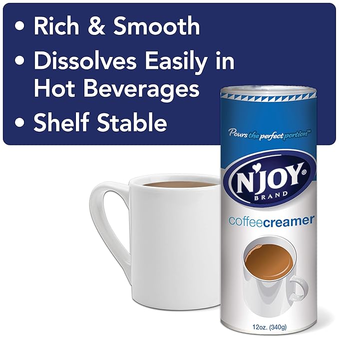 N'Joy Non Dairy 12 Coffee Creamer 72 Ounce (Pack of 6)