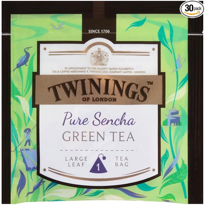 Twinings Discovery Collection Pure Sencha Green Tea 30 Large Leaf Pyramid Tea Bags