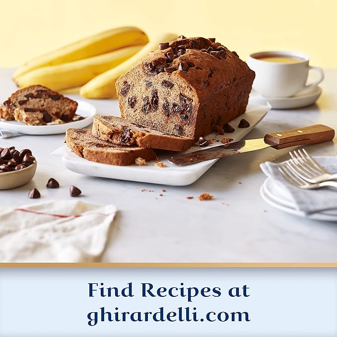 GHIRARDELLI Non-Dairy Dark Chocolate Chips for Baking Premium Baking Chips 10 OZ Bag (6 bags) (Pack of 6)