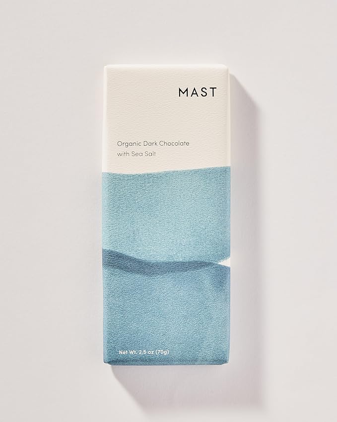 Mast Chocolate Bars | 6 pack | Organic Kosher | Classic 2.5oz each (6 Bars Organic Dark Chocolate with Sea Salt)