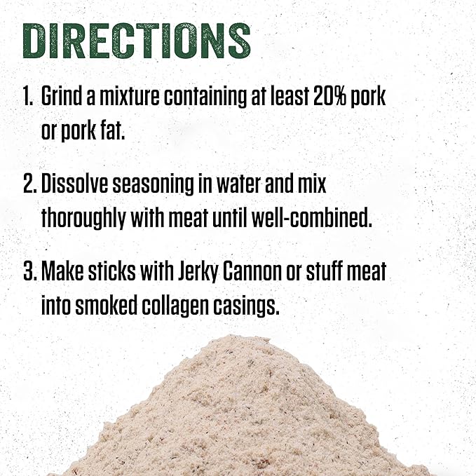 LEM Products Backwoods Hot Snack Stick Seasoning Kit Ideal for Wild Game and Domestic Meat Seasons Up to 20 Pounds of Meat 1 Pound 11.2 Ounce Package with Pre-Measured Cure Packet Included