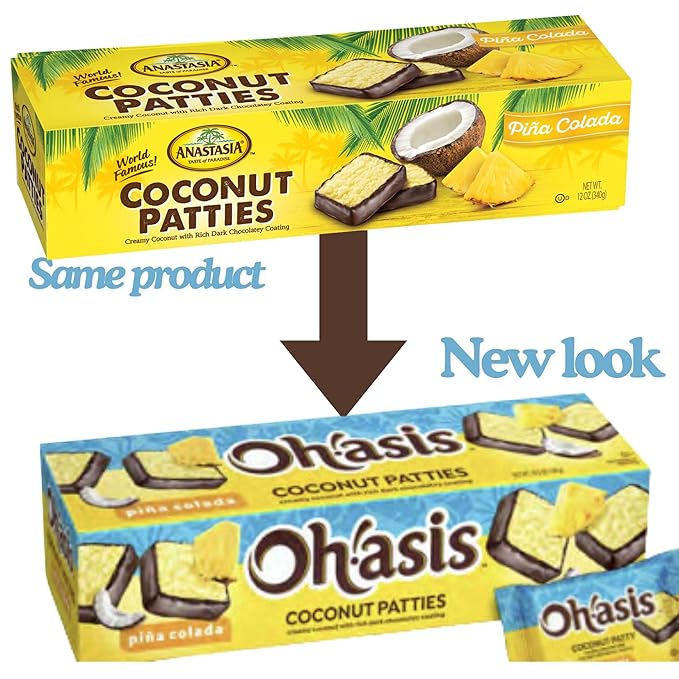 Chocolate Coconut Patties Anastasia Oh Asis! Key Lime Patties – Pina Colada Chocolate-Covered Coconut Treats (Pack of 2) – Perfectly Sweet and Chewy – Ideal for Snacking Gifting or Sharing!