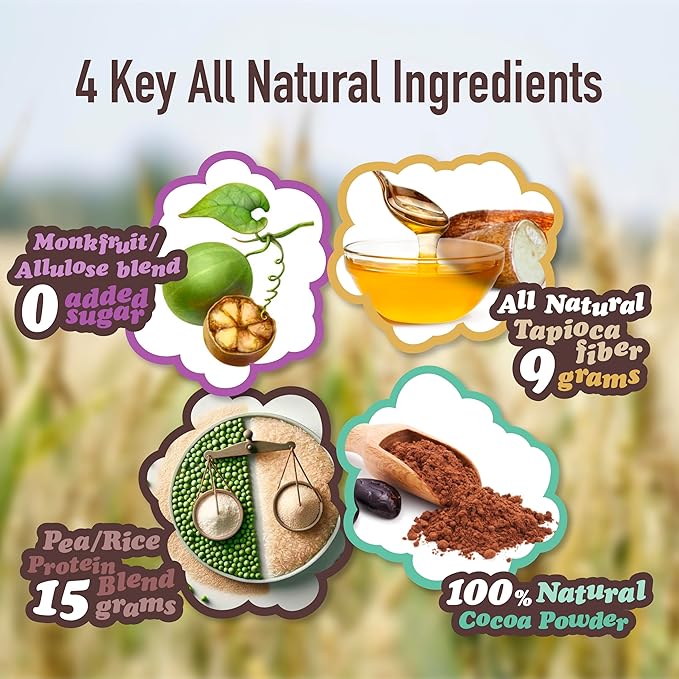 Alio Protein Bars - Choco Brownie (12 Bars) – Free From The Top 9 Food Allergens High Protein Low-Calorie Vegan Gluten-Free Nut-Free Non-GMO Plant-Based Seed Oil Free Delicious &amp Healthy