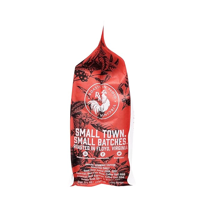 Red Rooster Coffee Ethiopia Worka Sakaro Anaerobic Natural Coffee – Light Roast Single Origin Landrace – Notes of Raspberry Tea Milk Chocolate Plum &amp Mixed Berries – 12oz Whole Bean