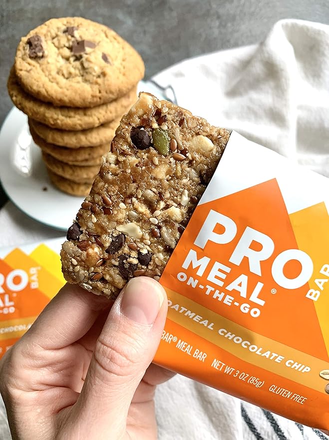 PROBAR MEAL Bar – Plant Based Meal Replacement Bar with Whole Food Ingredients Oats Nuts &amp Seeds Vegan Gluten Free Non-GMO Nutrition Bar for Breakfast Travel &amp On-the-Go Energy (Oatmeal