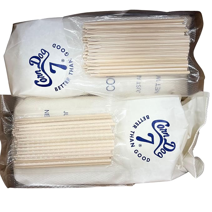 Corn Dog 7 Batter Mix (sticks included) Two 5 pound bags in one box Fair food at home