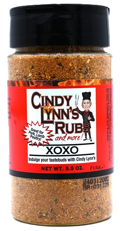 Cindy Lynn’s Dry Rub and Seasoning Variety Pack - 8-Pack of Our Most Popular Flavors Black Label Steak It Veggie Delight Voodoo Rib Rub Big Kahuna Chili Lime Cowboy Joe and XOXO (5.5oz)
