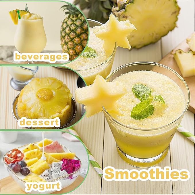QZLGD Freeze Dried Pineapple Freeze Dried Fruit Pineapple Chunks 7.76oz/220g No Added Sugar Fruit Snacks for Baking or Adding to Breakfast Cereal Milkshakes