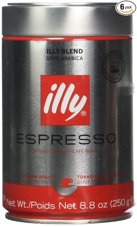 ILLYCAFFE COFFEE GRND NORMALE FINE 8.8 OZ (pack of 6)