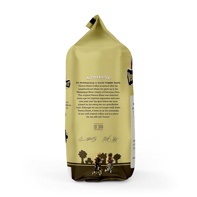 Verena Street 2 Pound Flavored Ground Coffee Cow Tipper Medium Roast Rainforest Alliance Certified Arabica Coffee