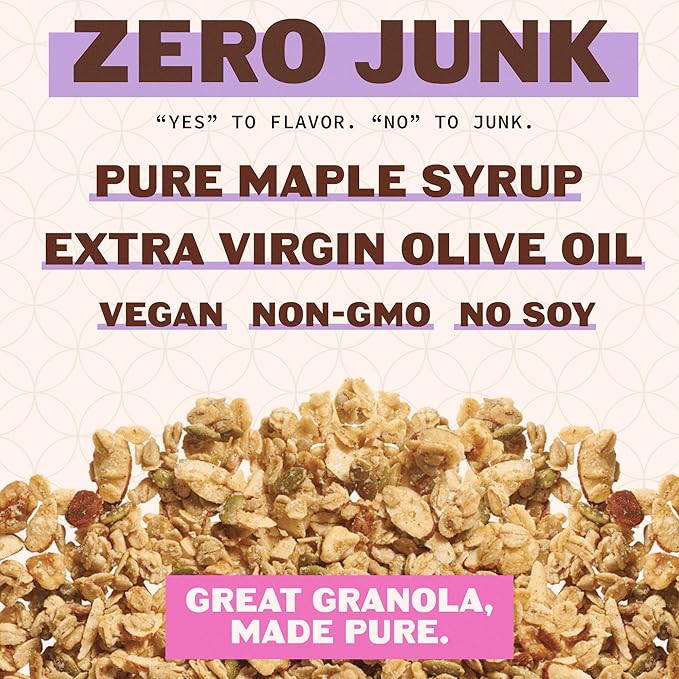 Hudson Henry Maple Walnut Granola for Yogurt Snacking &amp Cereal | Gluten Free Granola with Nuts and Seeds | Cashew Granola Non-GMO Small Batch Baked | 3 x 12 oz Bags