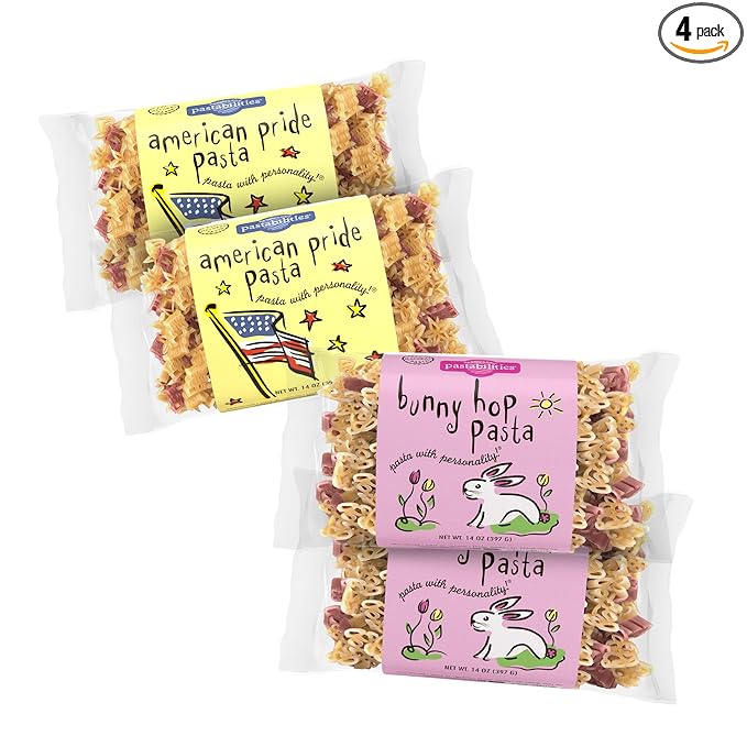 4 Pack: 2 Bunny Hop Pasta &amp 2 American Pride Pasta