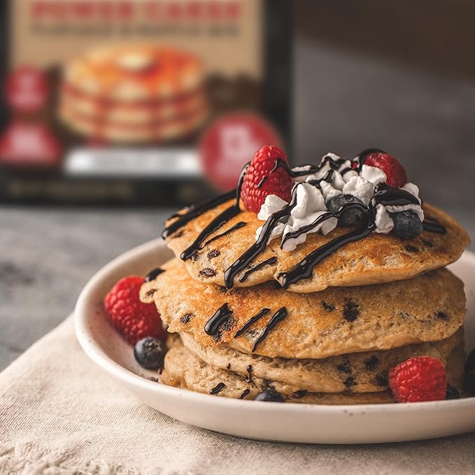 Kodiak Cakes Power Cakes Pancake &amp Waffle Mix Chocolate Chip High Protein100% Whole Grains (Pack of 6)