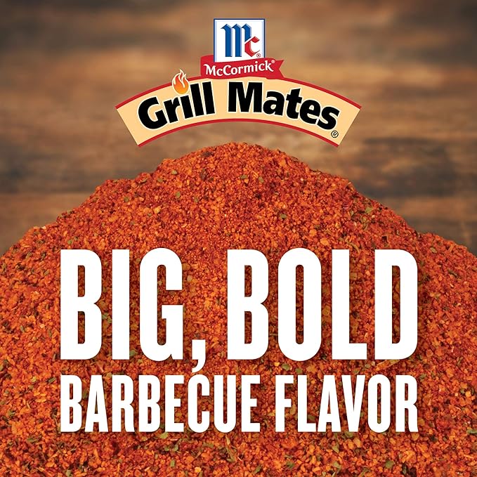 McCormick Grill Mates Barbecue Seasoning 27 oz (Pack of 6) - Six 27 Ounce Containers of Barbecue Rub Perfect for Proteins Vegetables and Fruits