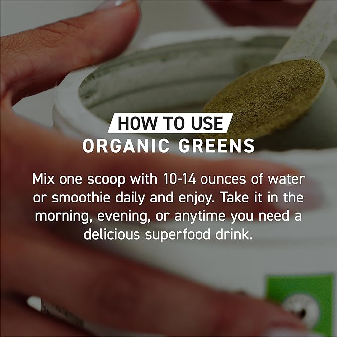 Kaged Organic Greens Superfood Powder Outlive100 Berry Supergreens Apple Cider Vinegar Ashwagandha 30 Servings