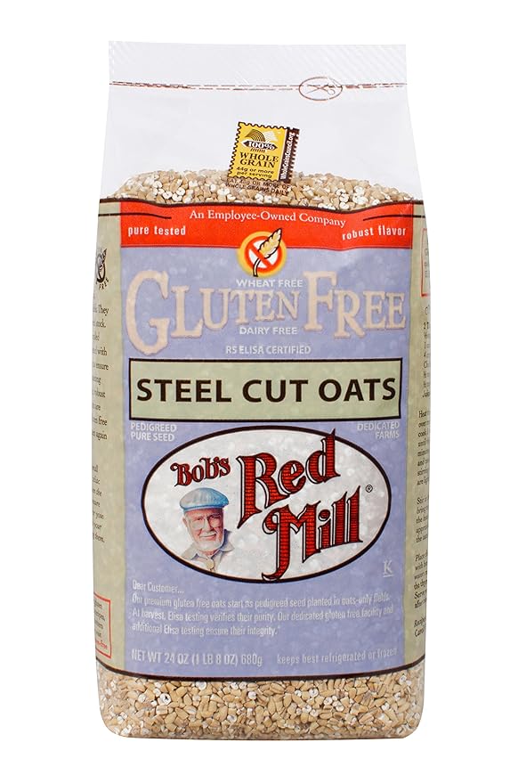 Bob's Red Mill Gluten Free Steel Cut Oats 24 Oz (4 Pack)