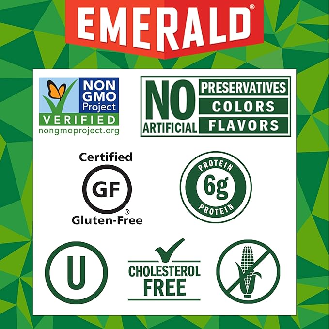 Emerald Nuts Salt and Pepper Cashews 12 Ct Box (Pack of 6)