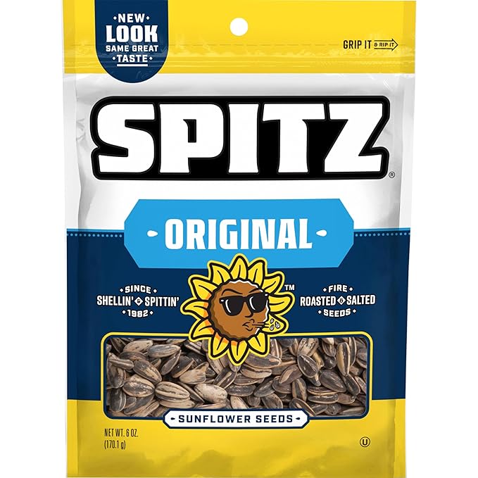 Spitz Sunflower Seeds Salted 6 Ounce (Pack of 9)