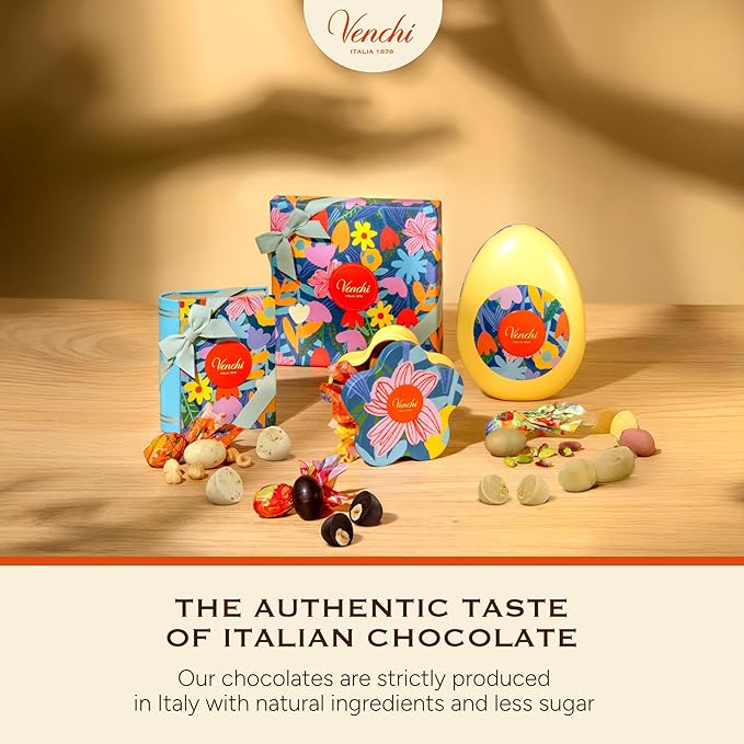 Venchi - Spring Bunny Gift Box with Assorted Chocolates Venchi Spring Collection 5.04 Oz Gluten Free Gift Idea