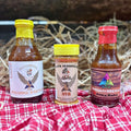 4 J's NVR Bundle: Seasoning Rub plus Pineapple Habanero and Apple Maple Sauces - 4 J's NVR Specialty Sauce 16 oz Small Batch NO thickeners or preservatives Gluten Free Vegetarian Fruit Based Sau