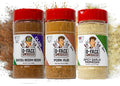 O-Face BBQ Seasoning 3 Pack Bayou Boom Boom Pork Rub Spicy Garlic Parmesan Bold Southern Flavor Variety Set