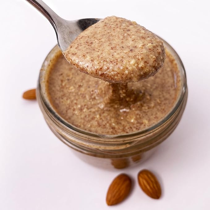 Wilderness Poets Roasted Almond Butter - Organic Smooth Creamy No Salt Unsweetened - Half Gallon Glass Jar 4 Pound (64 Ounce)