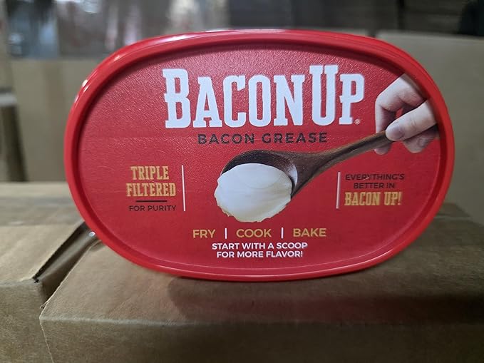 Bacon Up Bacon Grease for Cooking - 14 Ounce (3-pack) with spoon