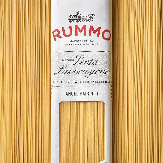 Rummo Angel Hair Pasta N.1 - Capellini Pasta Noodles Dry Pasta Durum Wheat Angel Hair Skinny Pasta Thin Noodles - 16 Ounces (Pack of 20)