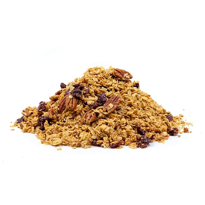 Mrs. Barr’s Natural Foods Granola | Cherry &amp Pecan | Certified Organic Gluten Free Oats | Soft Texture | Small Batch | Gourmet Quality | Real Ingredients | 10 Ounces (3 Pack)