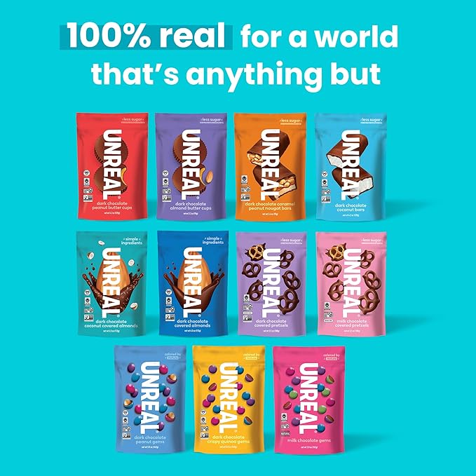 UNREAL Dark Chocolate Coconut Almonds (3 Pack) - Certified Vegan Gluten Free Fair Trade Non-GMO No Sugar Alcohols or Soy (3 bags)