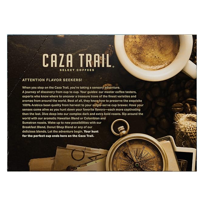 Caza Trail Coffee Pods Kona Blend Single Serve (Pack of 24) (Packaging May Vary)