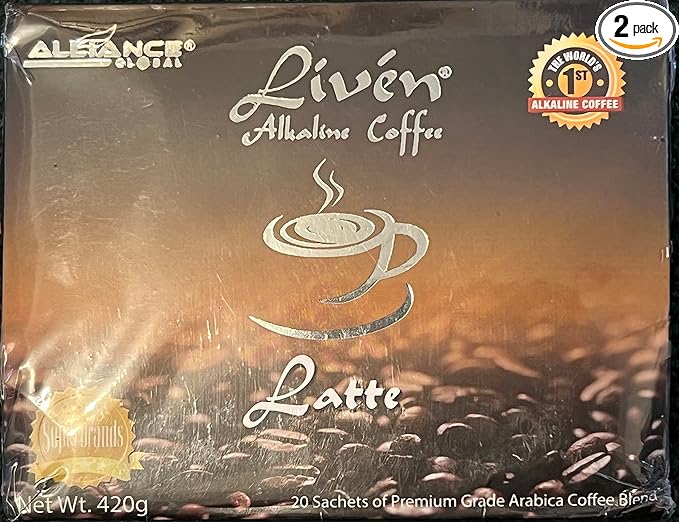 Liven Alkaline Coffee (LATTEE FLAVOR 20 SACHETS)