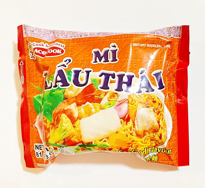 Mi Lau Thai Instant Noodles Seafood Flavor 81g10 Packs