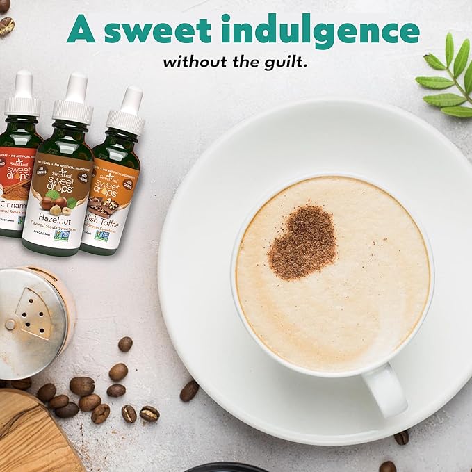 SweetLeaf Sweet Drops- Flavored Stevia Liquid Sweetener Organic Stevia Extract Zero Calorie Gluten Free Keto Friendly Non GMO Natural Flavor Sugar Alternative- Variety Pack 4 Fl Oz (Pack of 2)