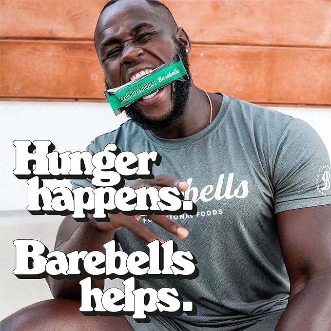 Barebells Protein Bars Hazelnut &amp Nougat - 12 Count Pack of 2 - Protein Snacks with 20g of High Protein - Chocolate Protein Bar with 1g of Total Sugars - On The Go Protein Snack &amp Breakfast B