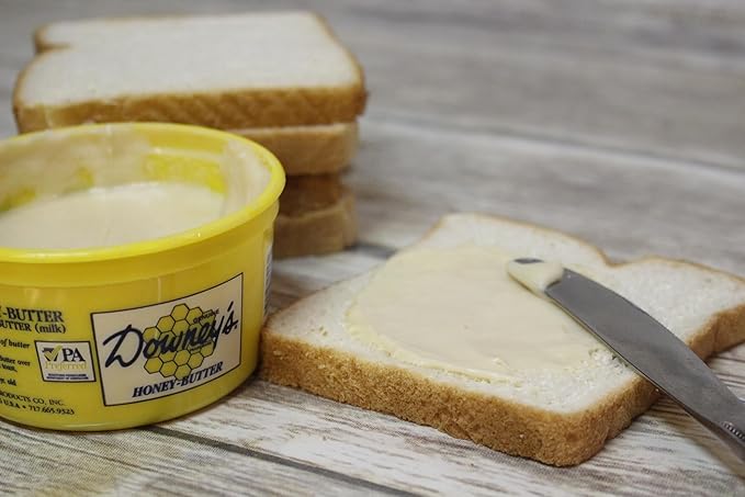 KauffmanTreats All-Natural Cinnamon Honey Butter From Downey's In Lancaster Pennsylvania Hand-Crafted In Small Batches 8 Oz. (Pack of 6)